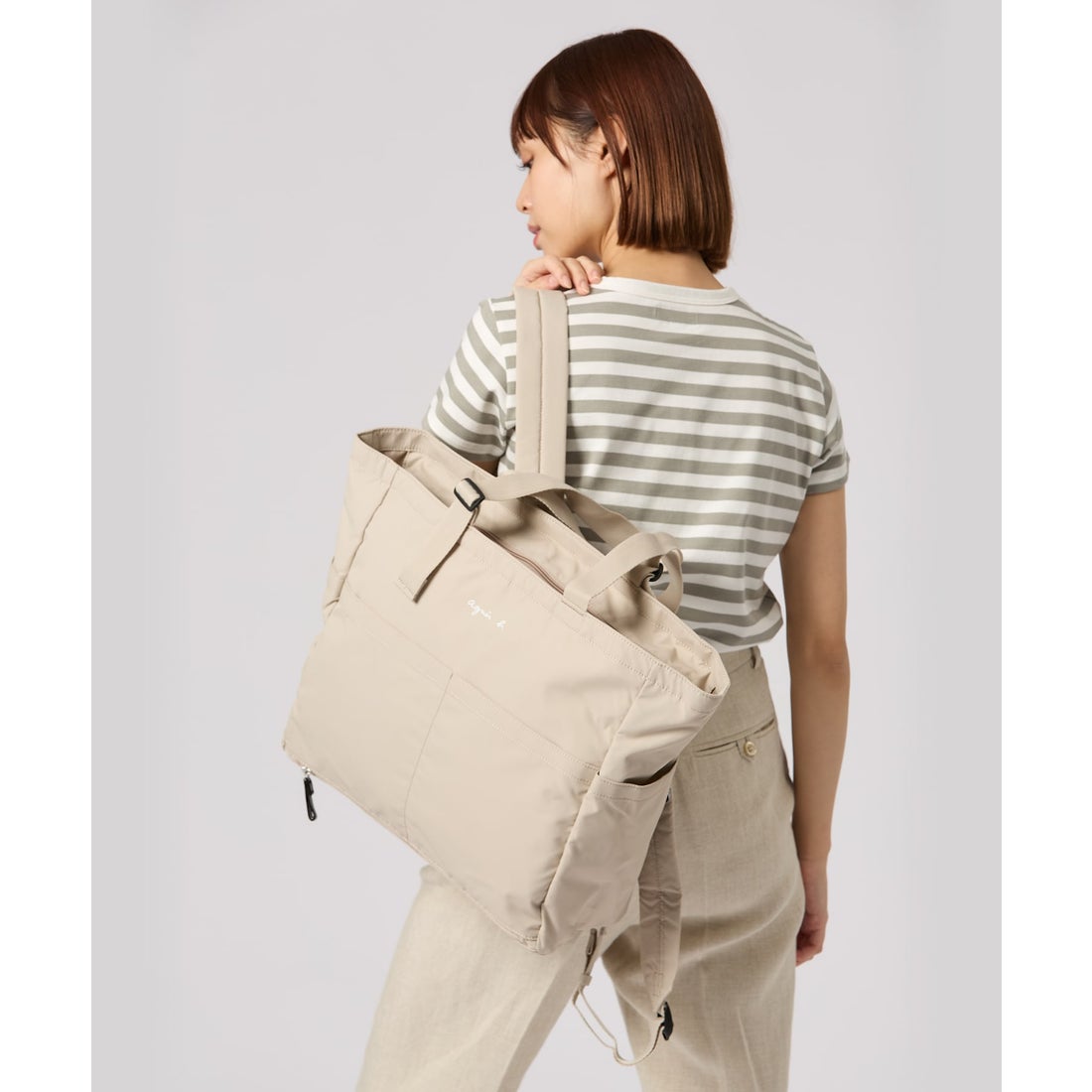 アニエスベー agnes b. AC12 E BAG ペアレンツバッグ（マザーズバッグ