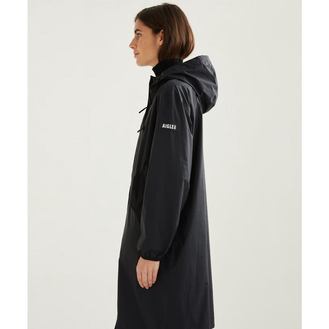 エーグル AIGLE 透湿防水 パッカブルロングフーデッドジャケット