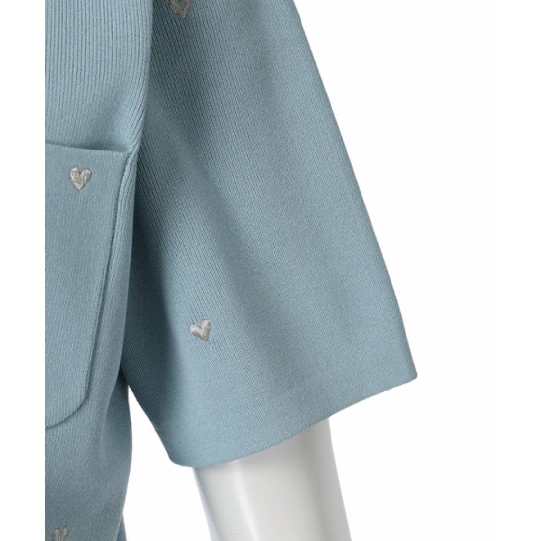 アプワイザー・リッシェ Apuweiser-riche ハート刺繍カラーカーデ