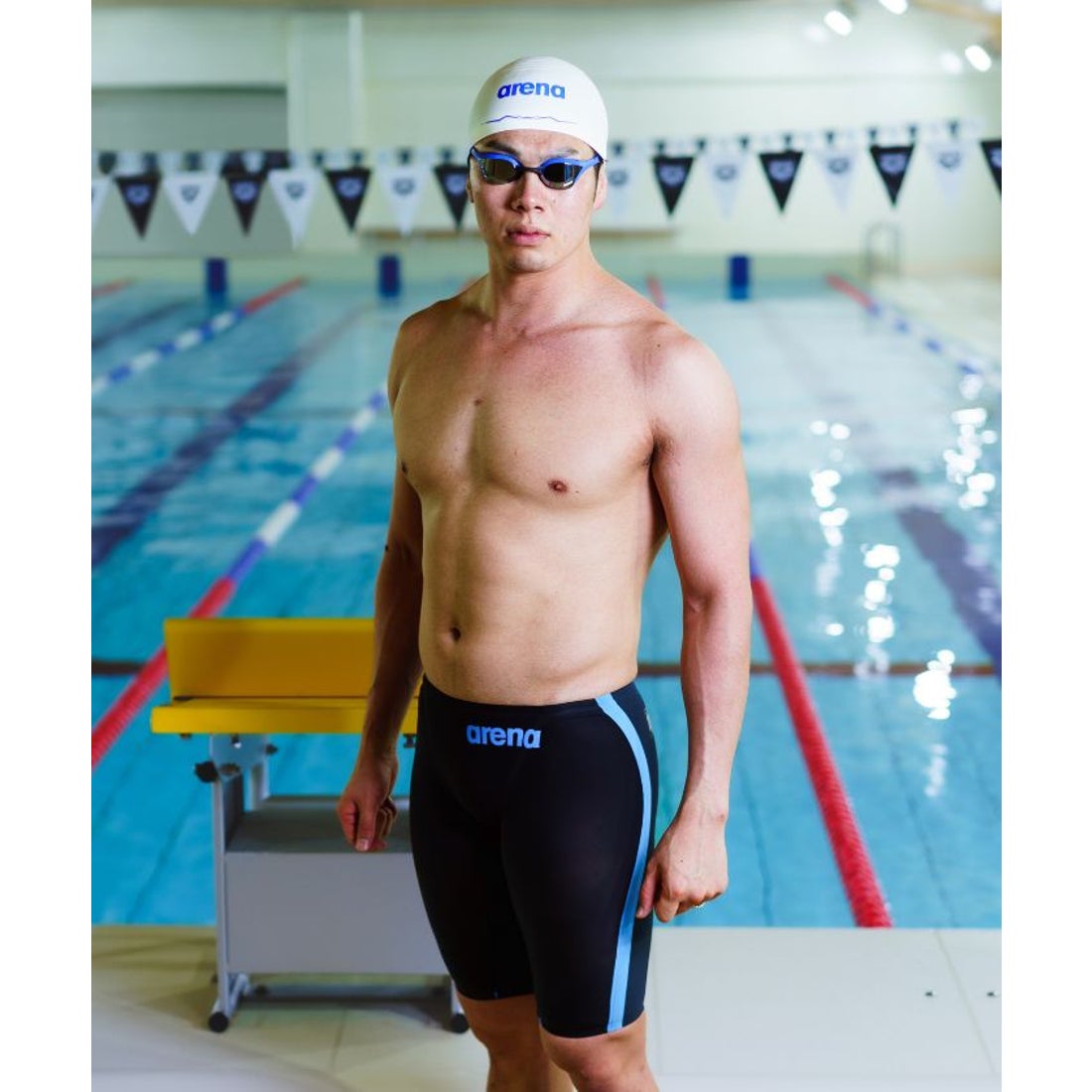 arena 【競泳水着｜アクアフォースストームCP】レーシングスパッツ