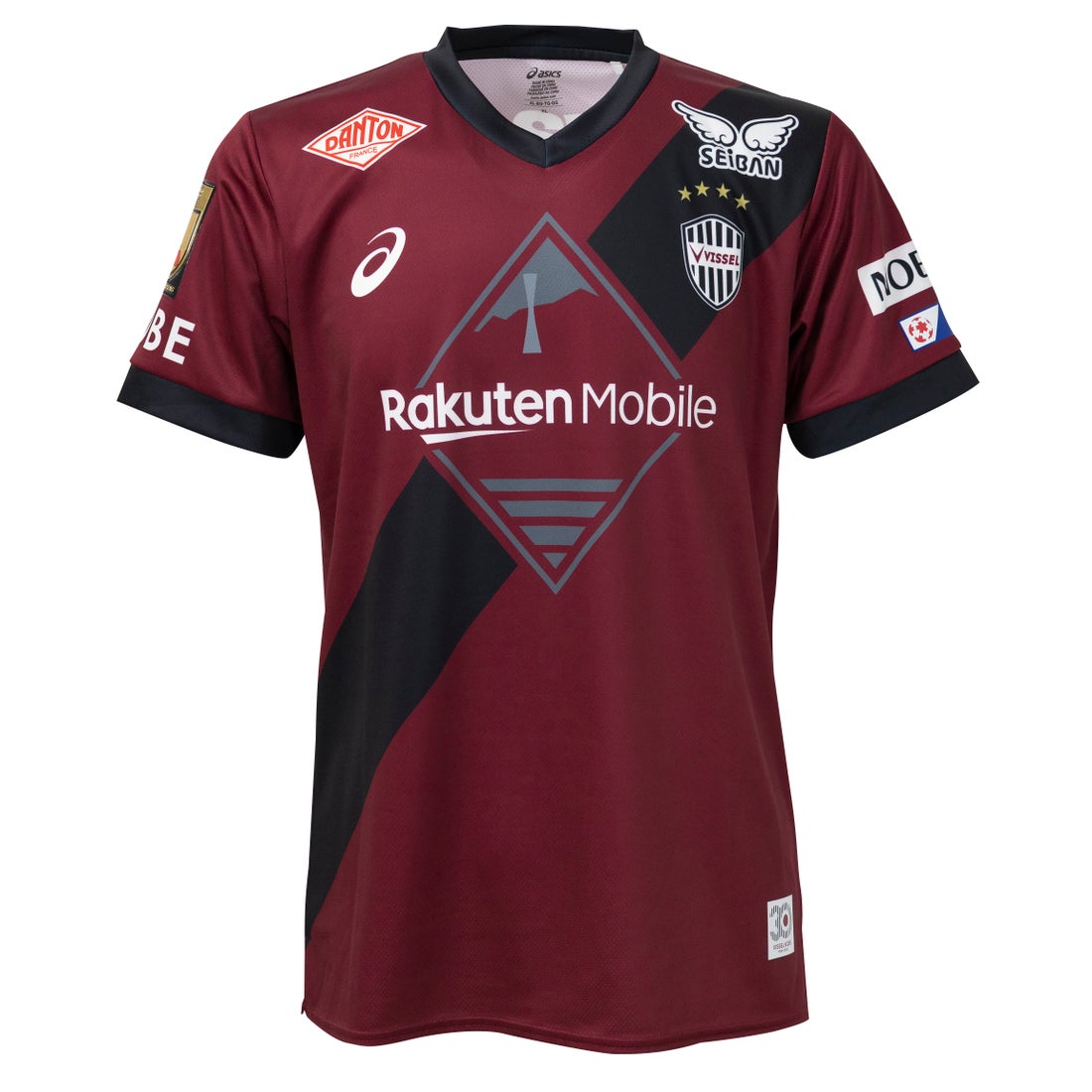 ASICS ヴィッセル神戸 2025 ユニフォーム ホーム 半袖 レプリカ #13