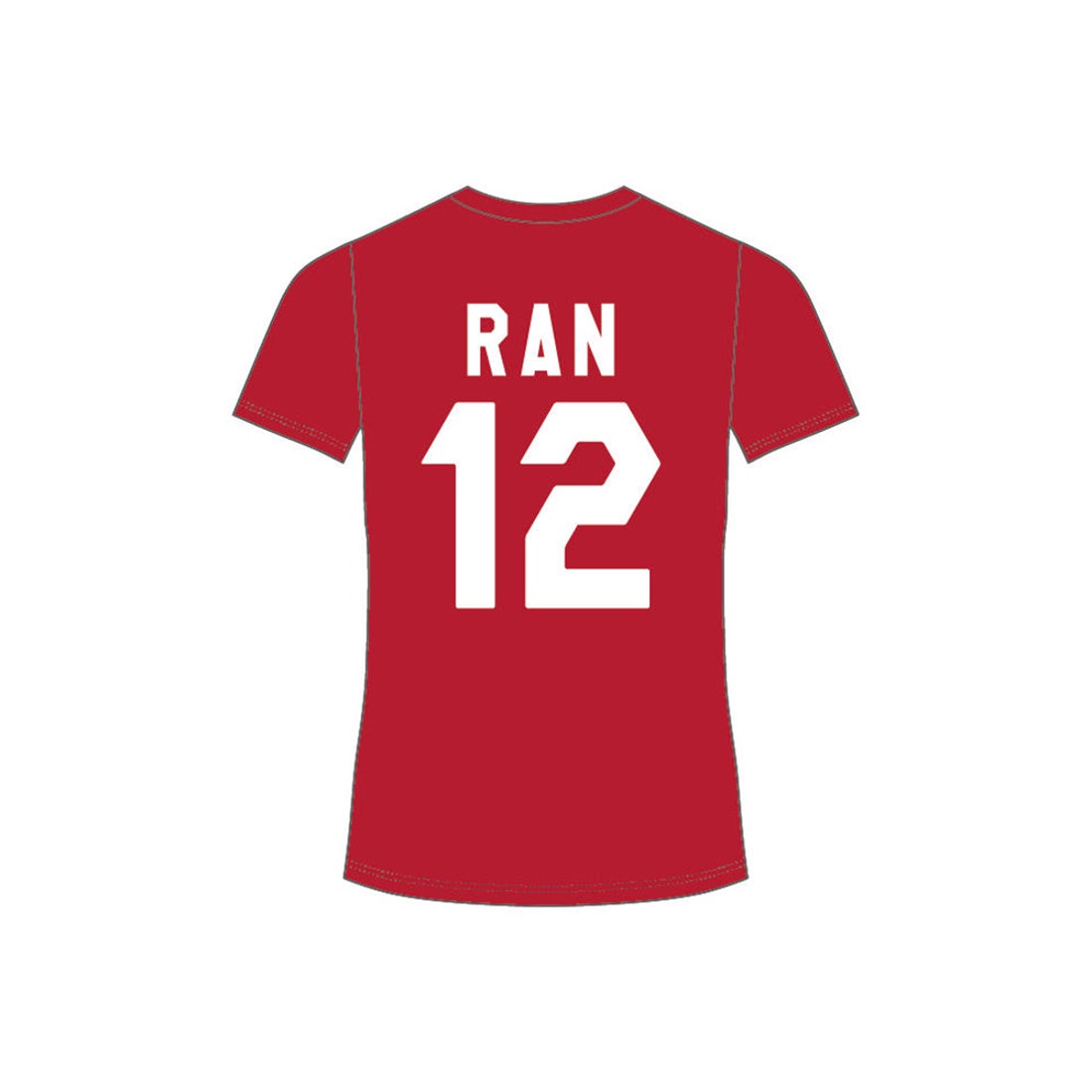 ASICS アシックス バレーボール男子日本代表番号応援Tシャツ （Vレッド