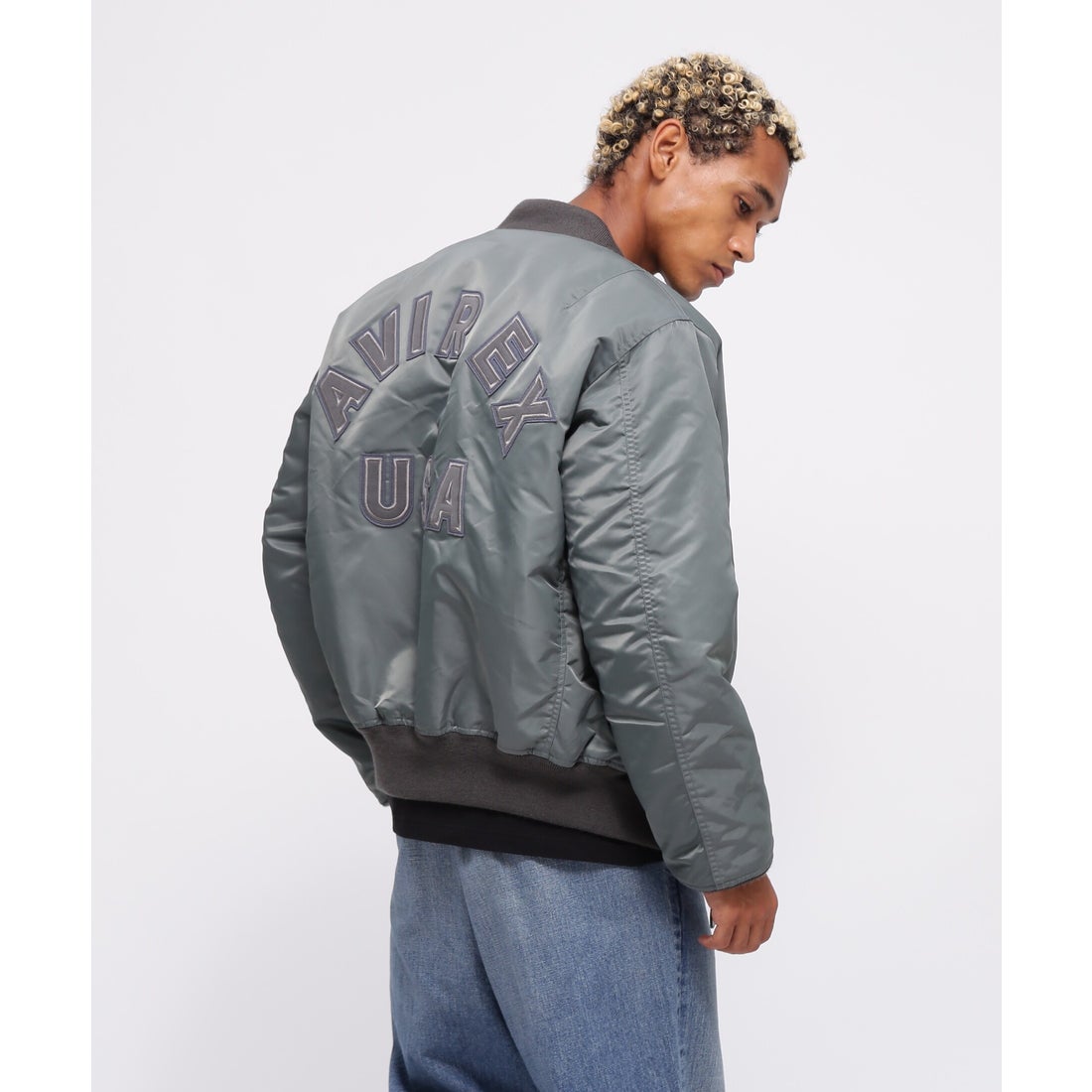 アヴィレックス AVIREX MA－1 SAME COLOR LOGO / MA－1 セイム カラー