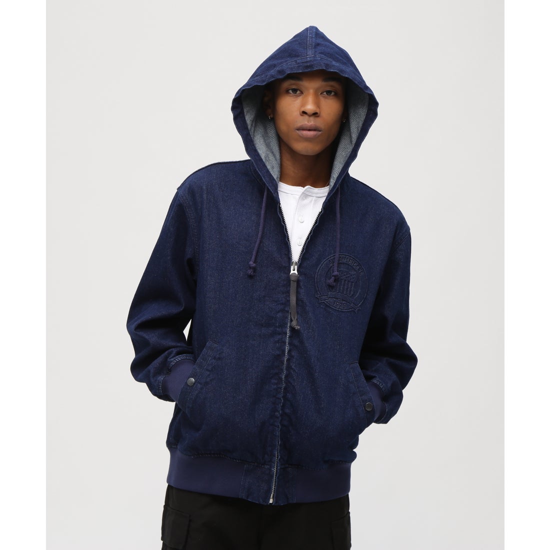 アヴィレックス AVIREX 《直営店限定》DENIM SIGNATURE LOGO PARKA