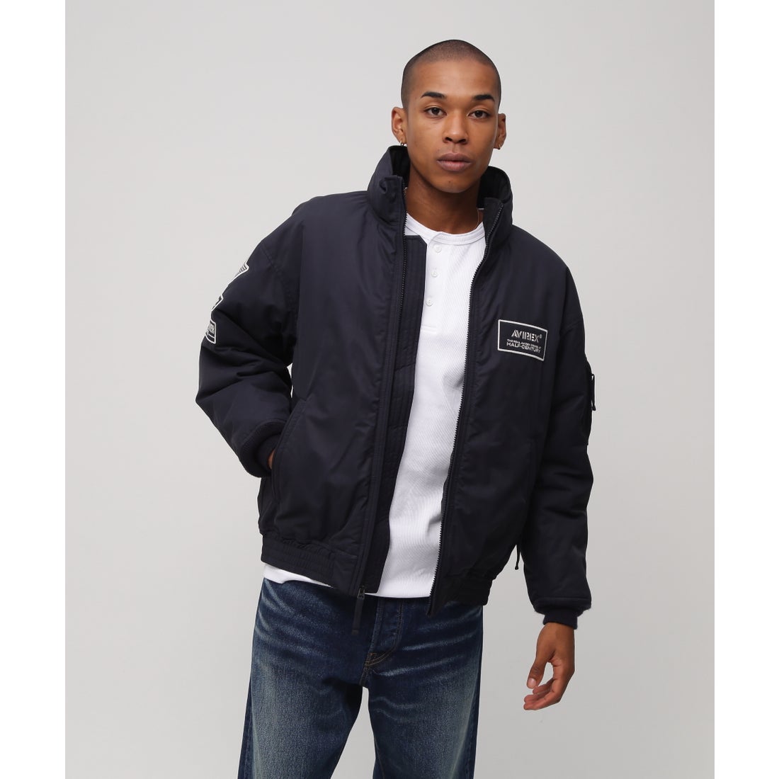 アヴィレックス AVIREX 《50th Anniversary》NYLON STAND BLOUSON