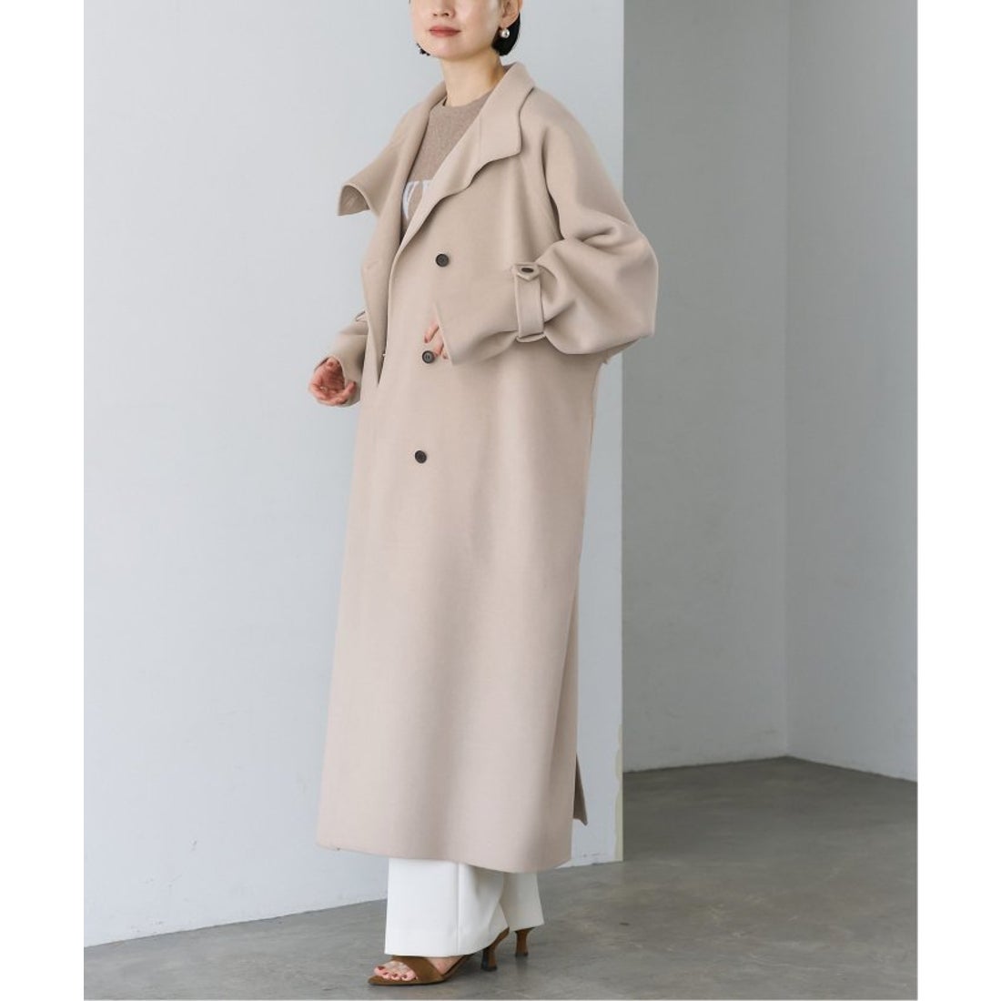 ヴェルメイユ パー イエナ VERMEIL par iena Super120s スタンドカラー