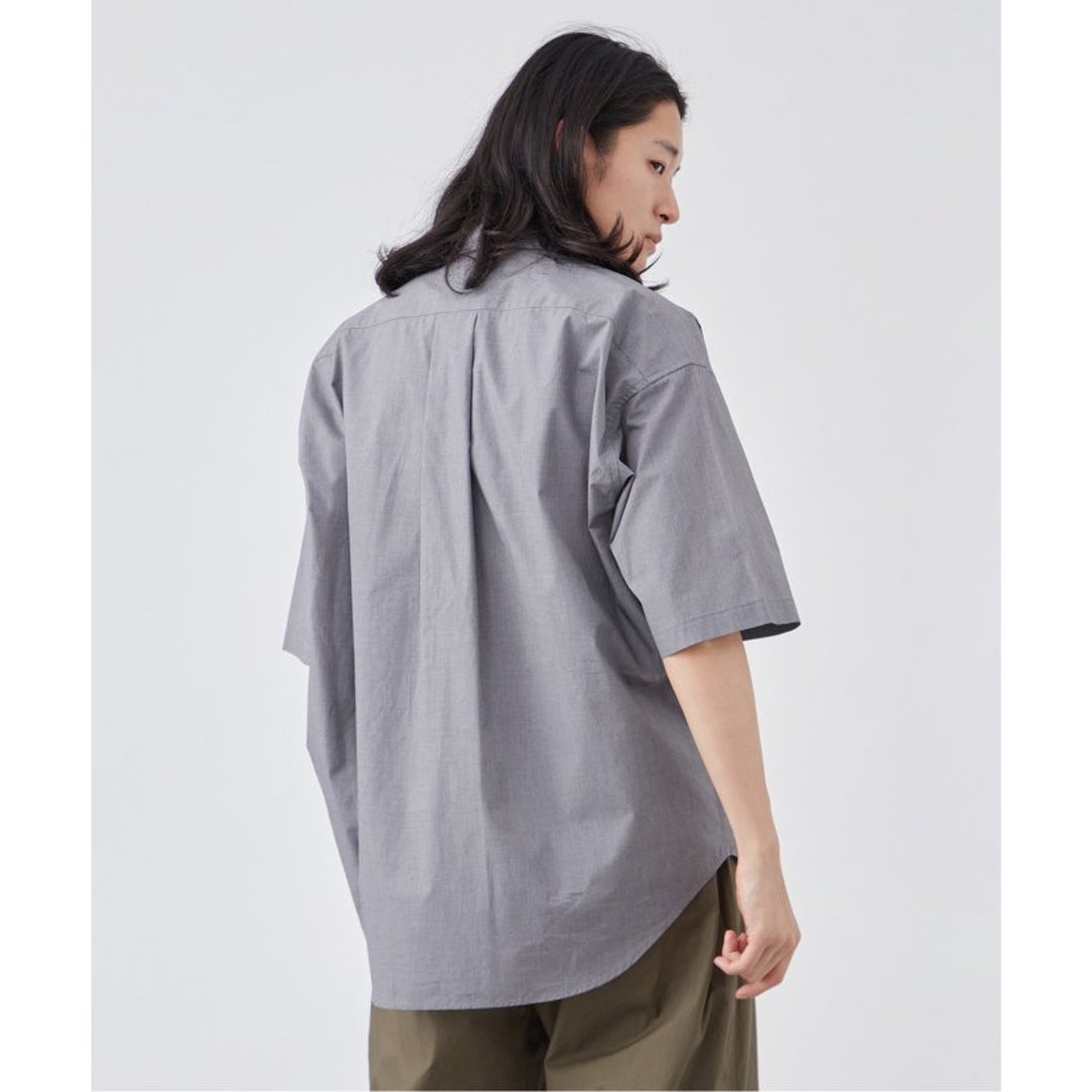トゥジュー 24SS ハーフスリーブビッグカバーオールシャツ グレー