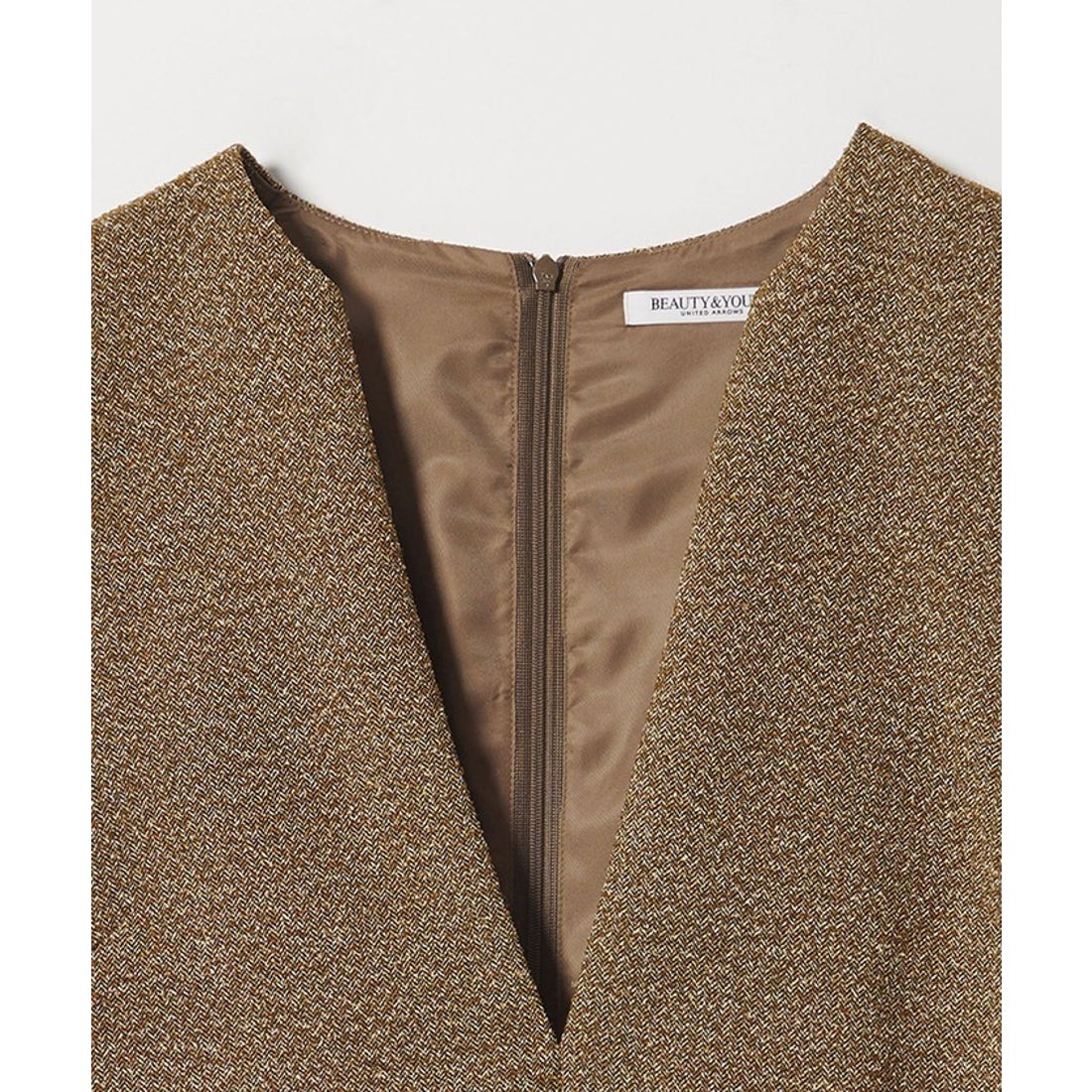 BEAUTY&YOUTH UNITED ARROWS ポリエステルツイードライク ジャンパー