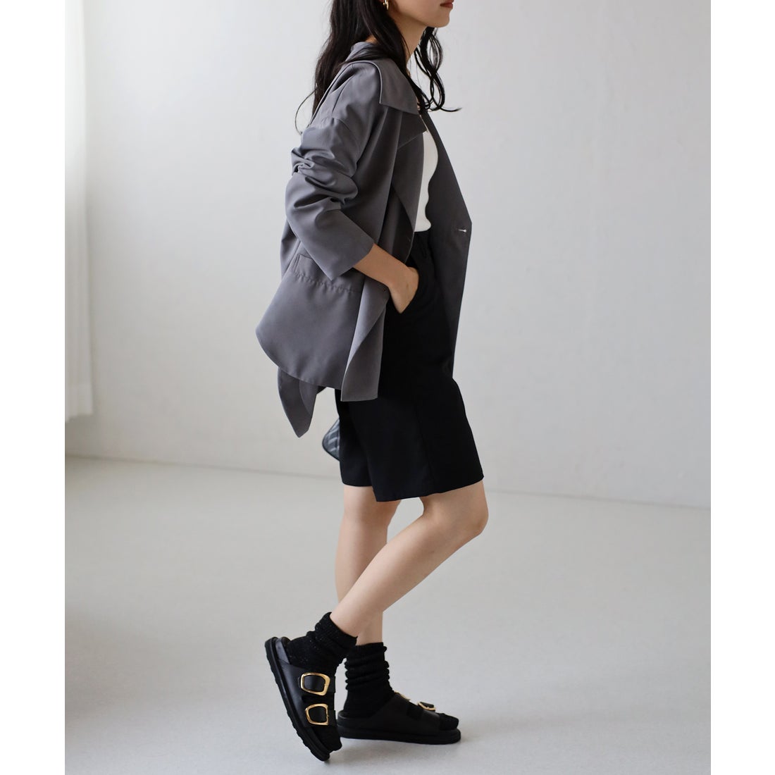 ボンジュールサガン BONJOUR SAGAN セーラーカラーライトジャケット