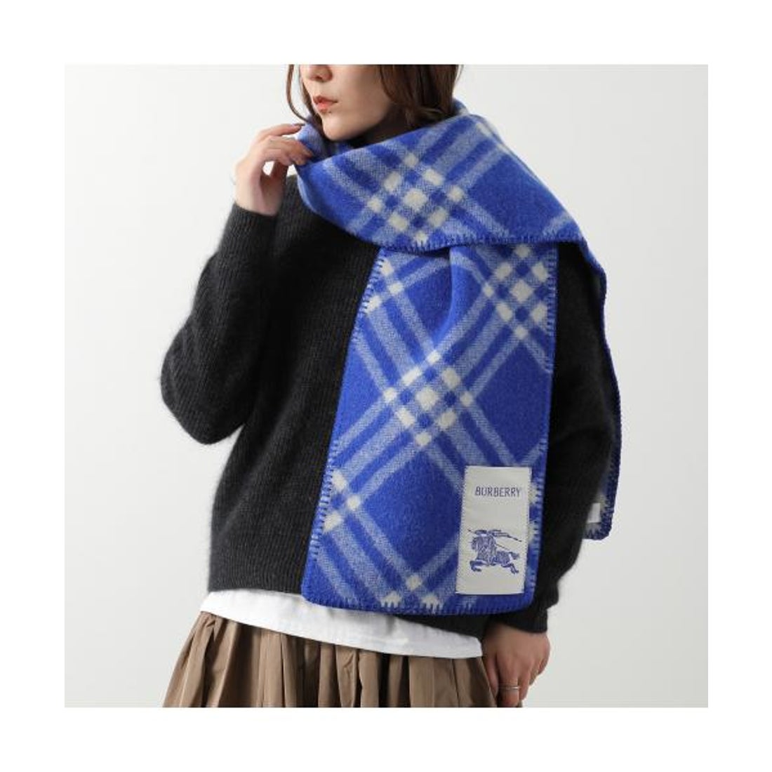 バーバリー BURBERRY BURBERRY マフラー MU TRI BAR CHK WO SCF