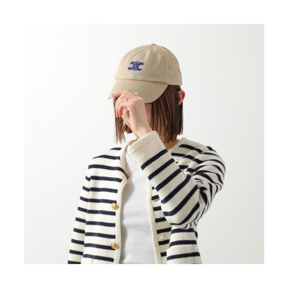 セリーヌ CELINE CELINE ベースボールキャップ VIVIENNE AA0GV2U74