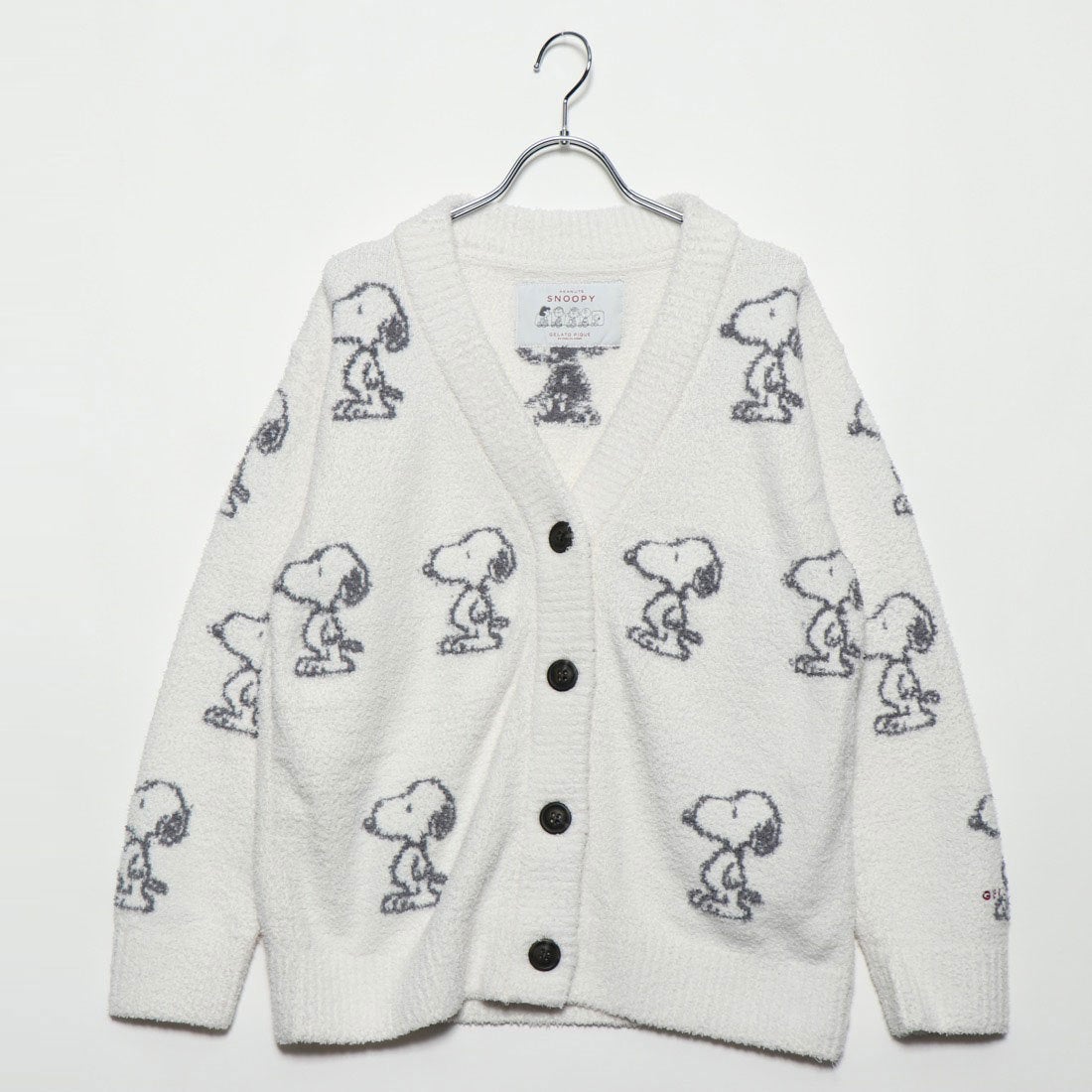 ジェラートピケ gelato pique 【SNOOPY】JQD カーディガン （オフ