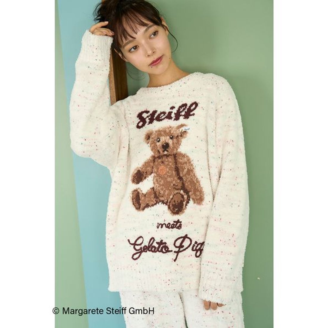 ジェラートピケ gelato pique 【Steiff】パウダーネップジャガードプル