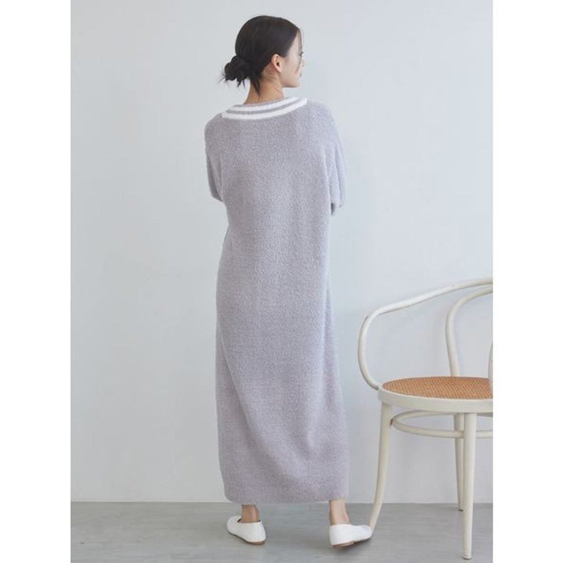 ジェラートピケ gelato pique べビモコプレッピーワンピース （LGRY