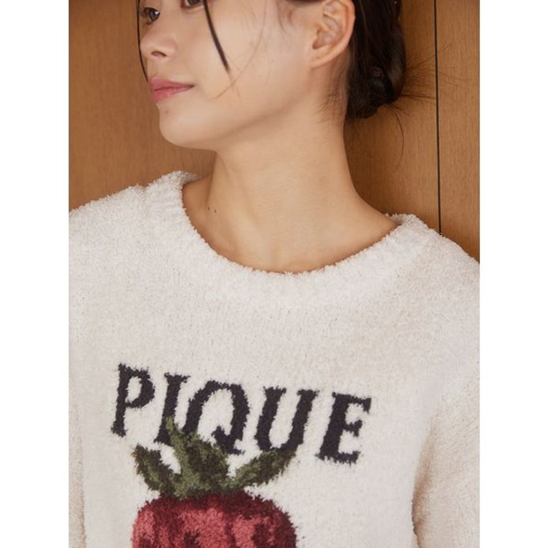 ジェラートピケ gelato pique メランジストロベリージャガードプル