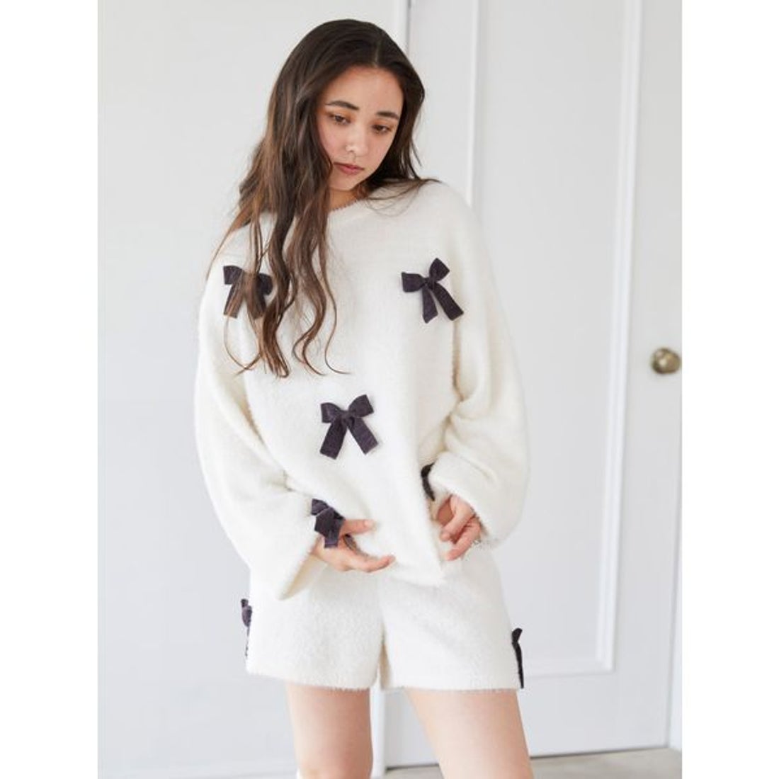 ジェラートピケ gelato pique リボンショートパンツ （OWHT