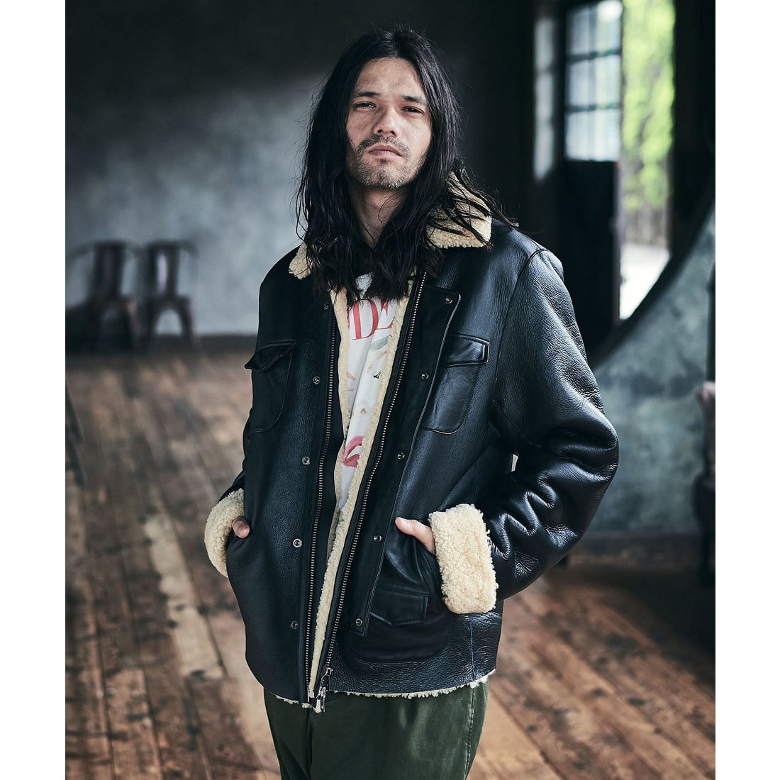 グラム glamb Mouton rosso riders （ブラック） -ファッション通販