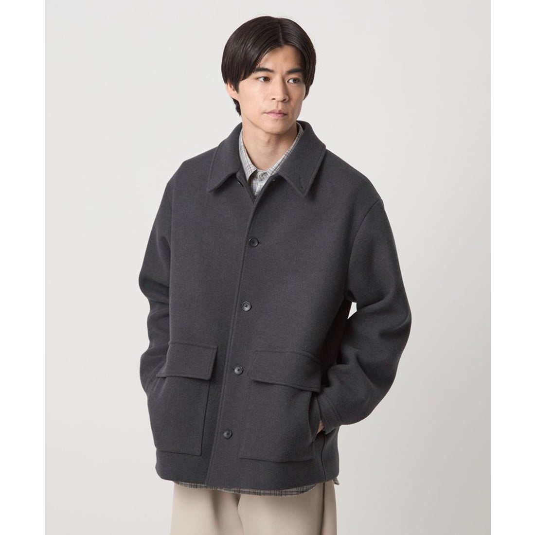 UNITED ARROWS green label relaxing SENTDALE WOOL カバーオール （DK