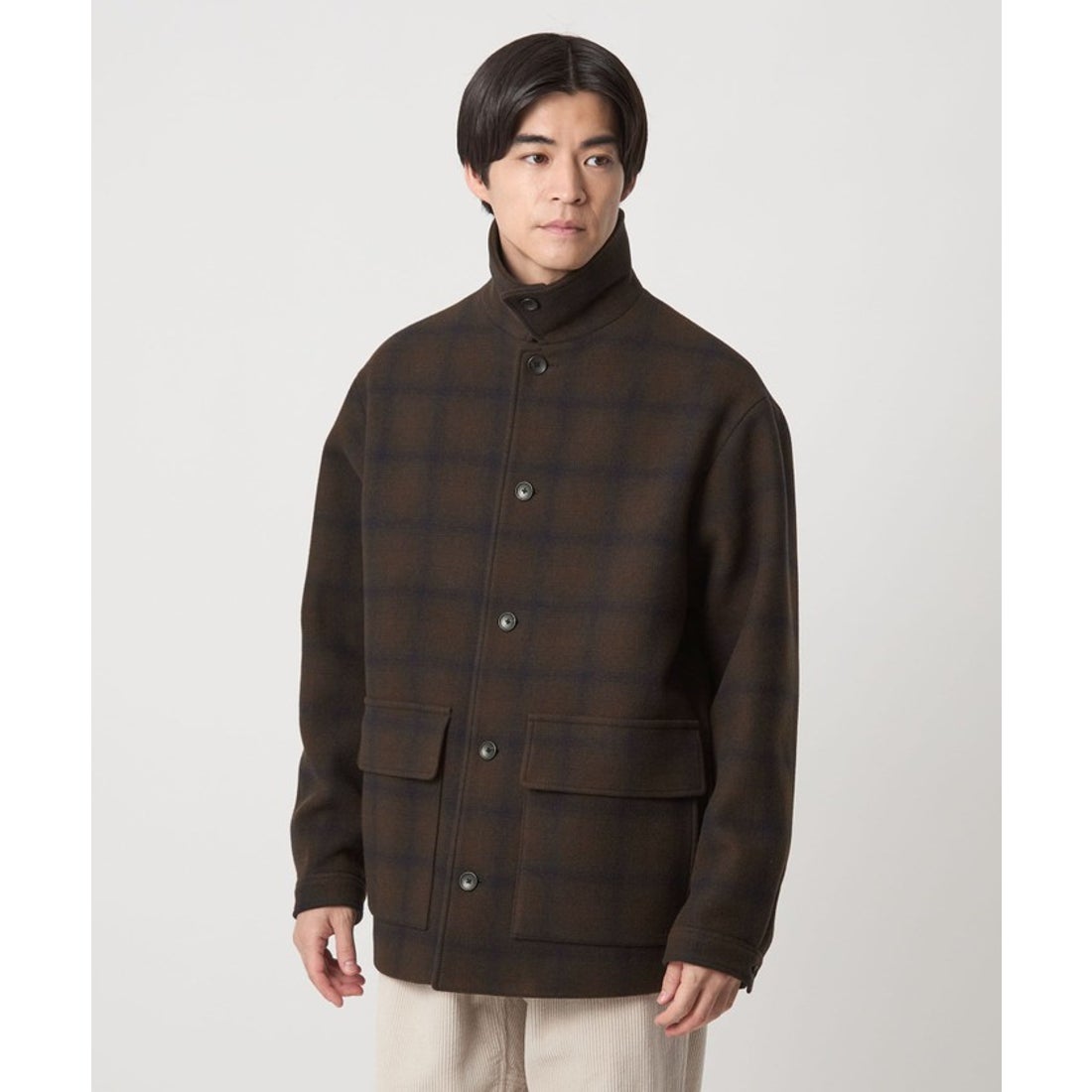 UNITED ARROWS green label relaxing SENTDALE WOOL カバーオール