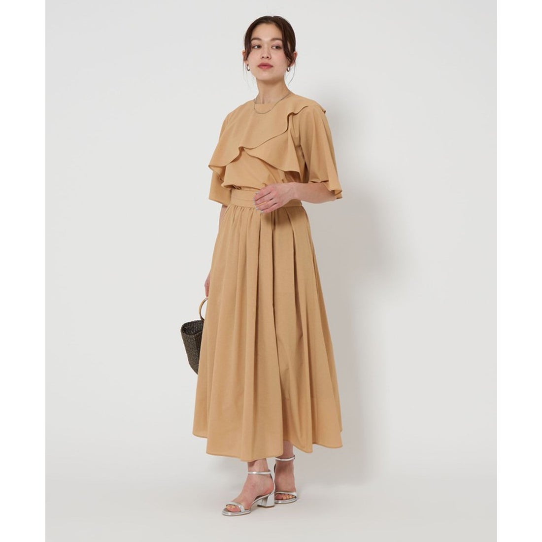 UNITED ARROWS green label relaxing Breeze Cool ケープ ブラウス