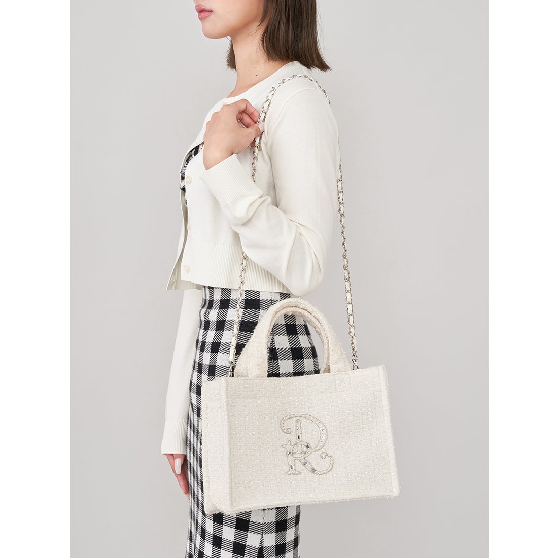 ダーリッチ Darich DRビジューミニトートバッグ （ブラック