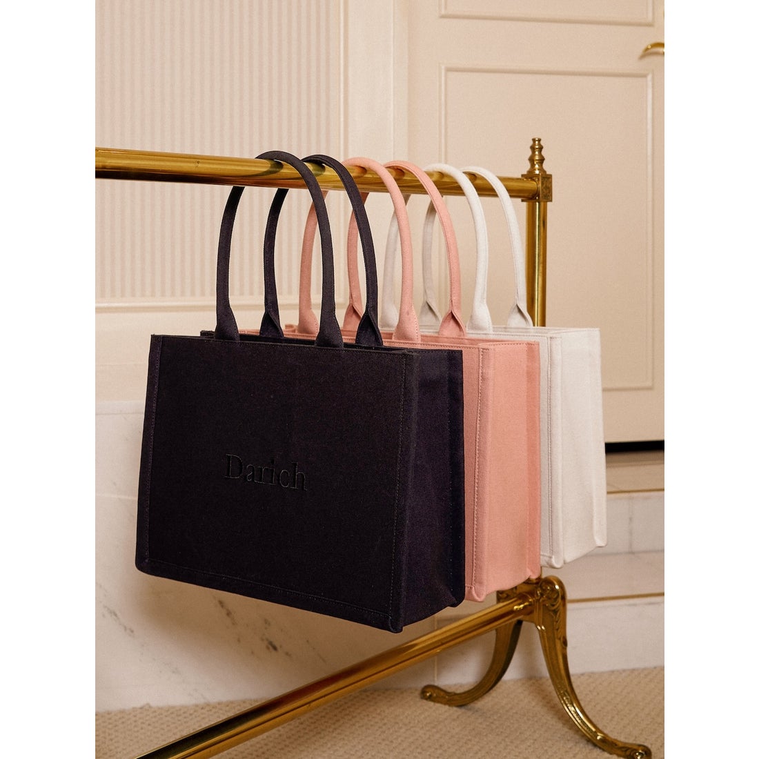 ダーリッチ Darich ロゴトートバッグ （ブラック） -ファッション通販