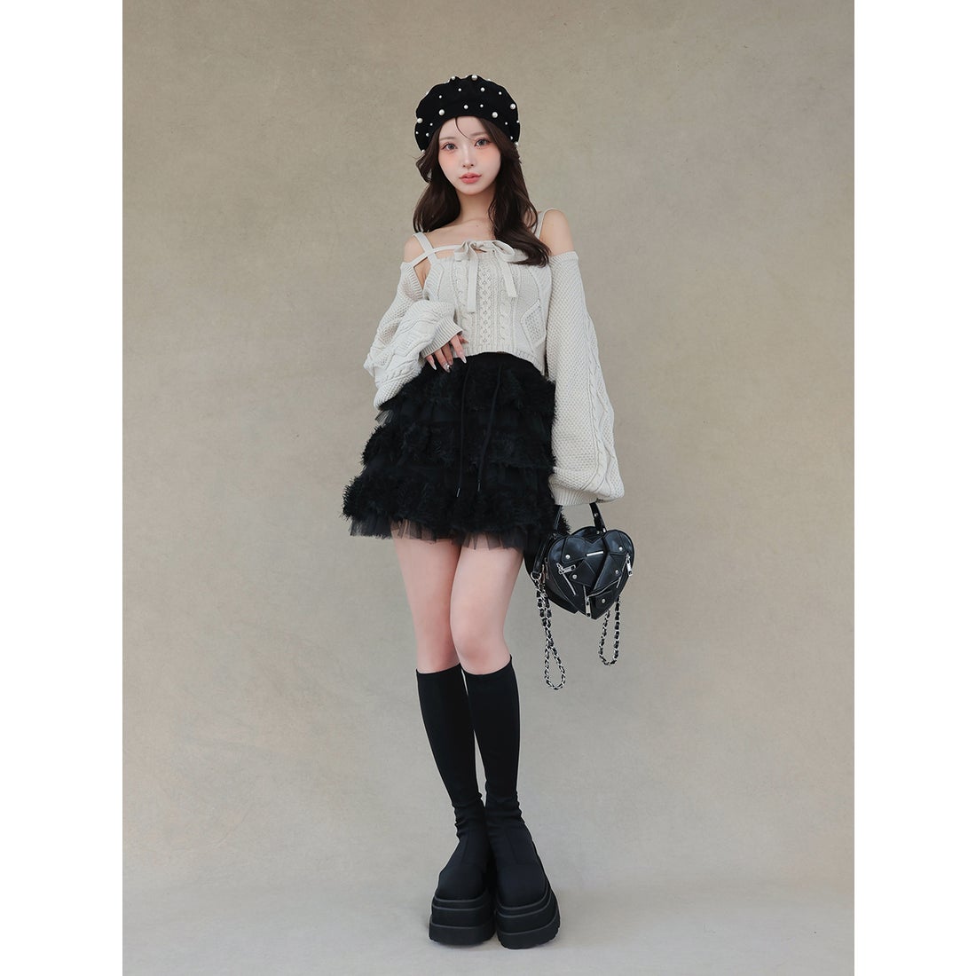 ダーリッチ Darich ウルトラストレッチフラットブーツ （ブラック