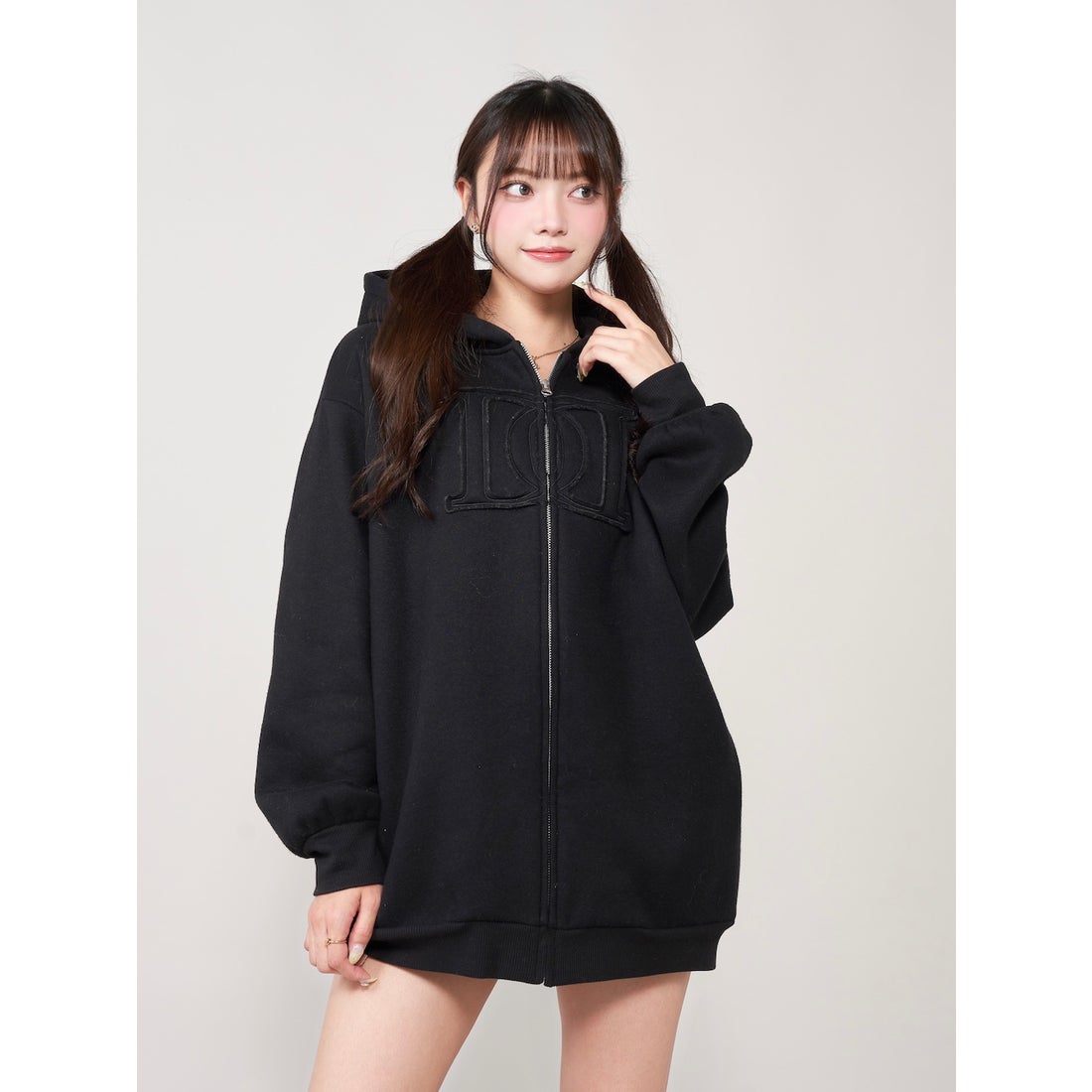 ダーリッチ Darich アップリケDDロゴパーカー （ブラック） -靴