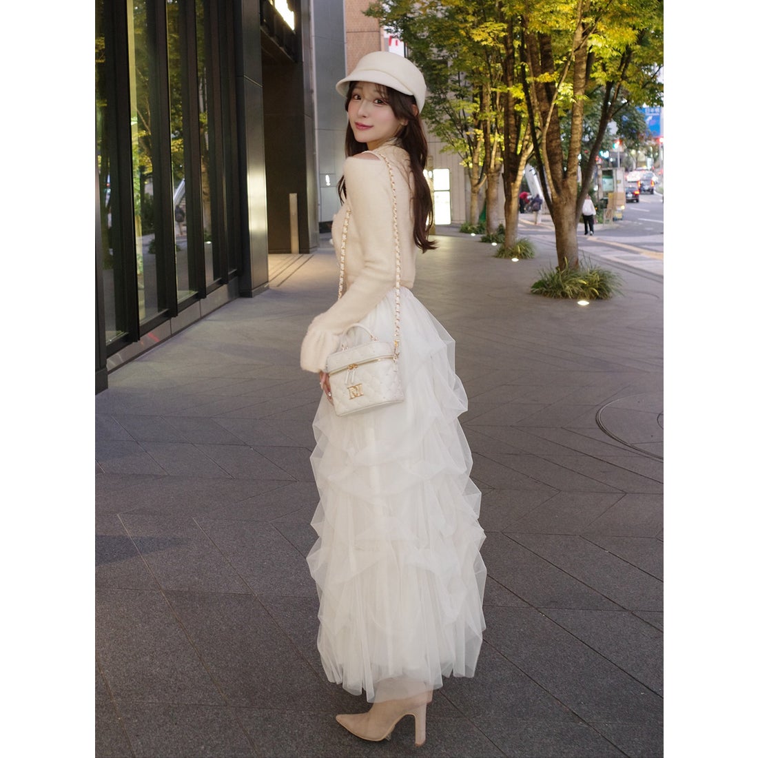 ダーリッチ Darich アンサンブルシャギーニットトップス （ブラック