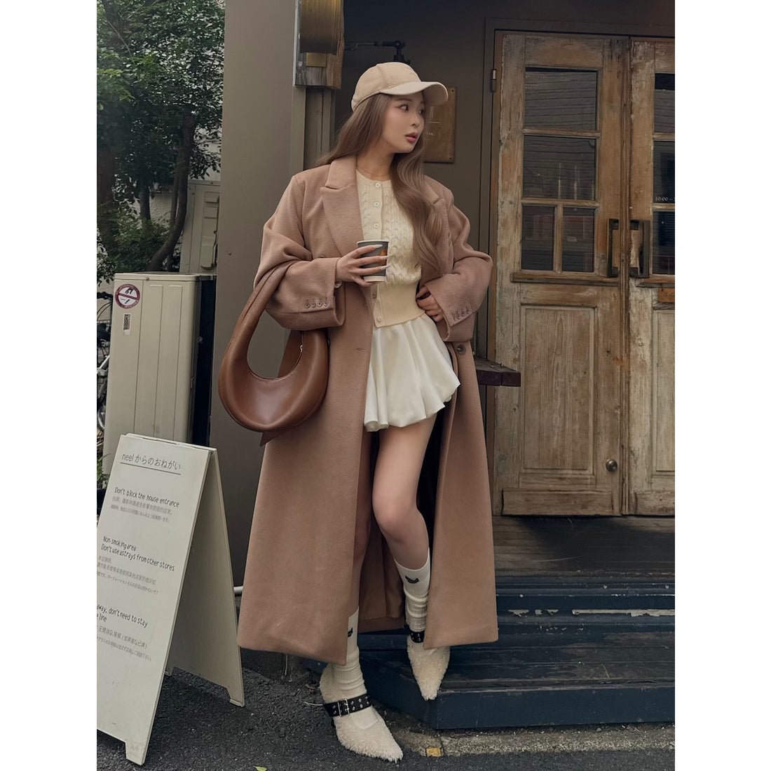 ダーリッチ Darich ダブルロングチェスターコート （キャメル