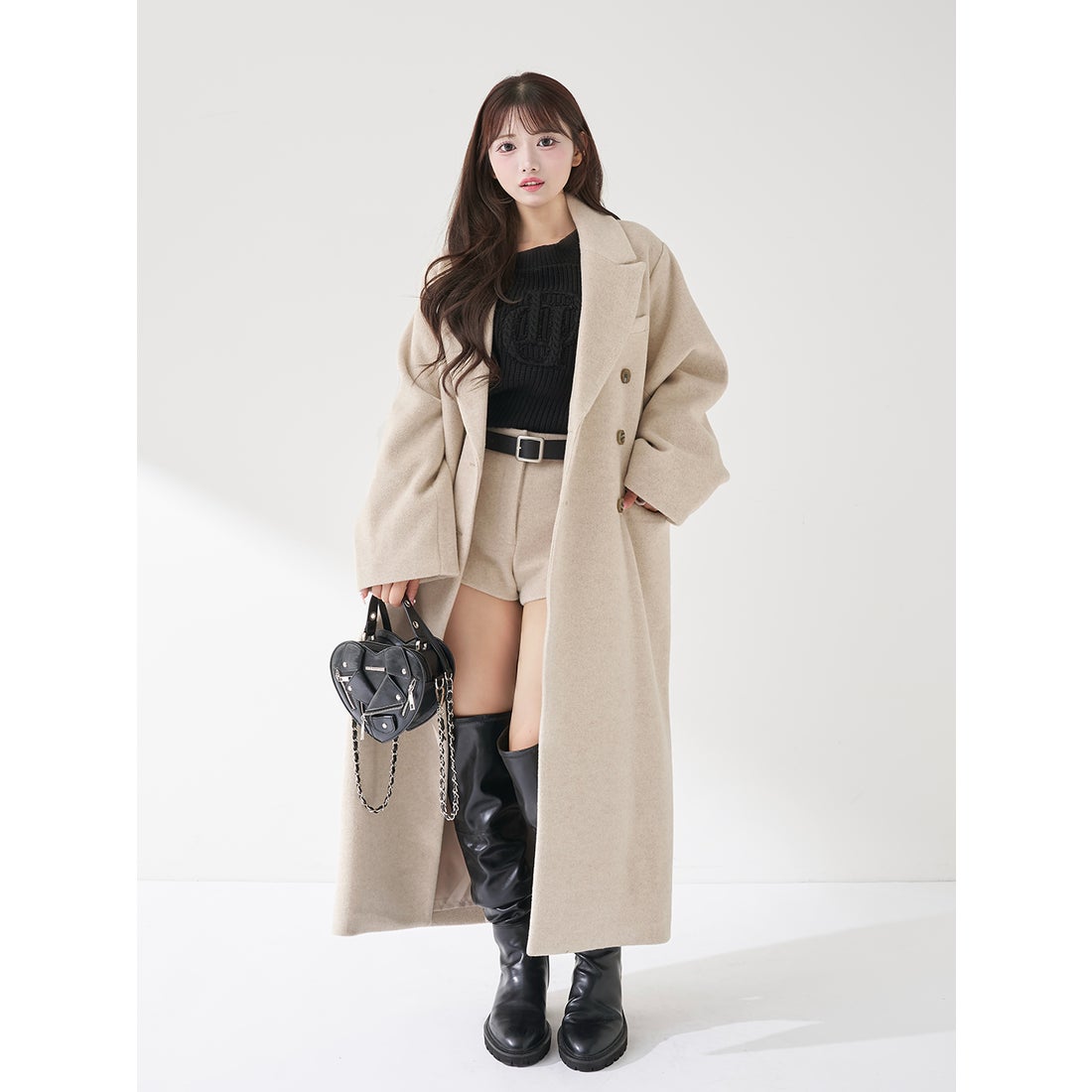 ダーリッチ Darich ダブルロングチェスターコート （ベージュ
