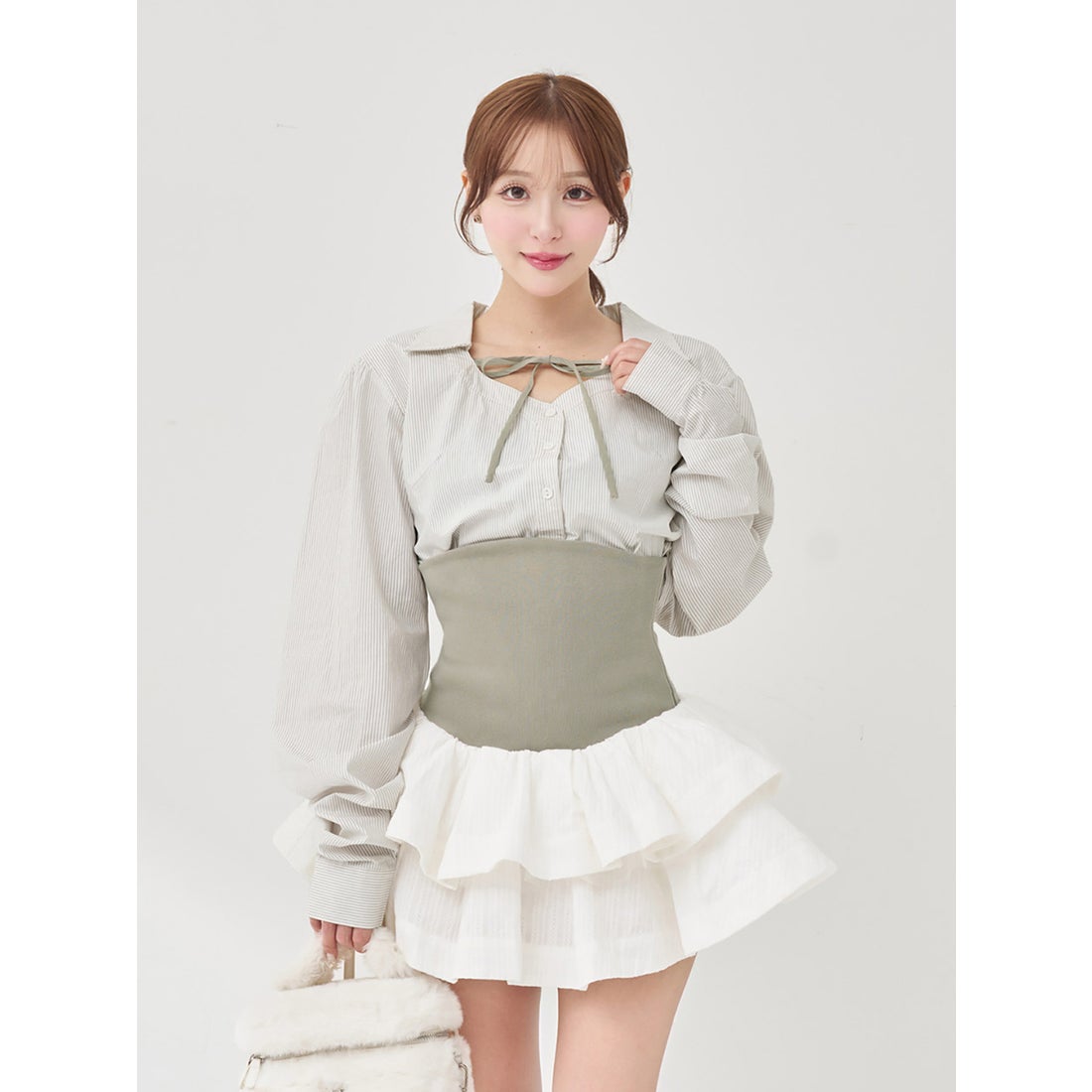 ダーリッチ Darich ボリュームフレアセットアップ （グレー