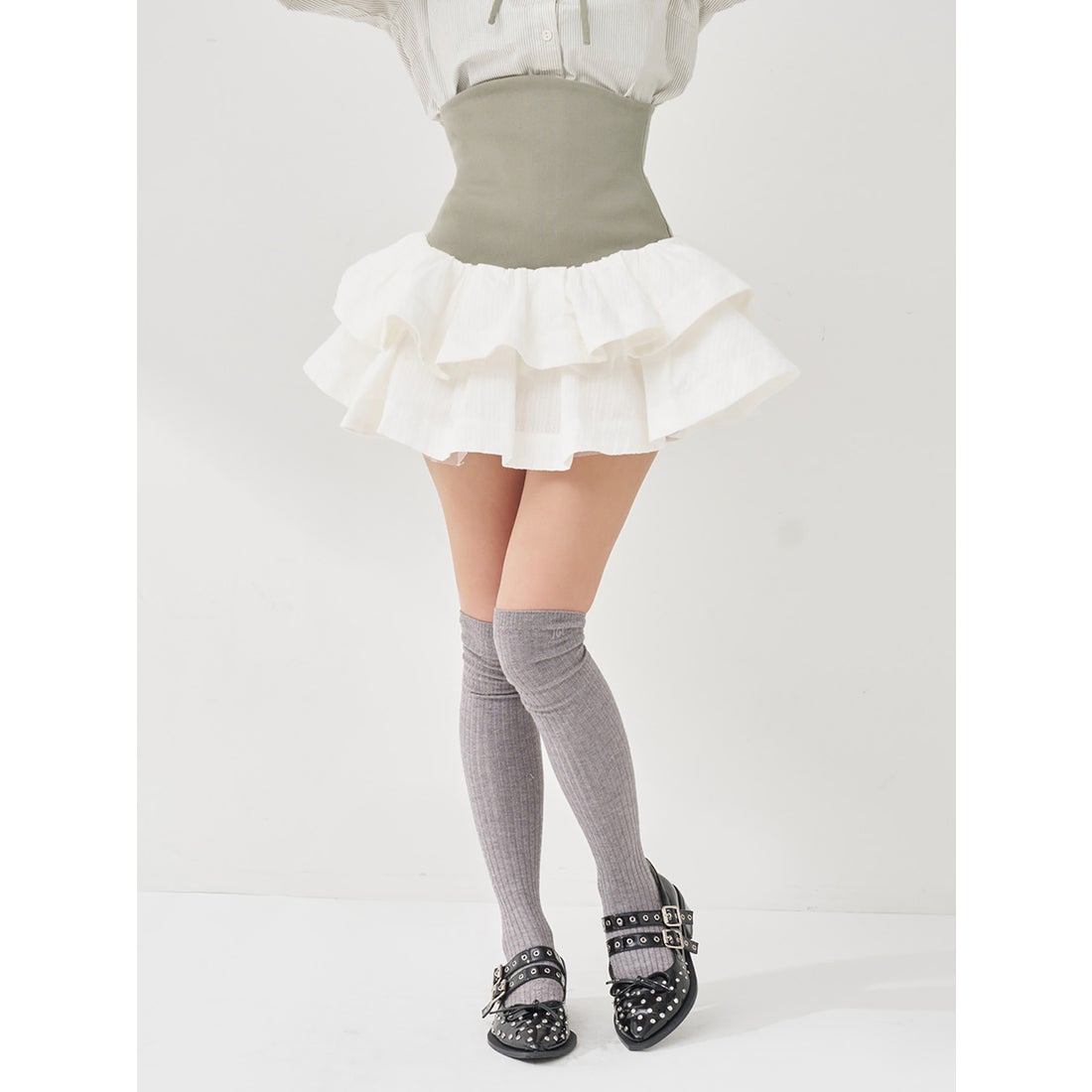 ダーリッチ Darich ボリュームフレアセットアップ （グレー