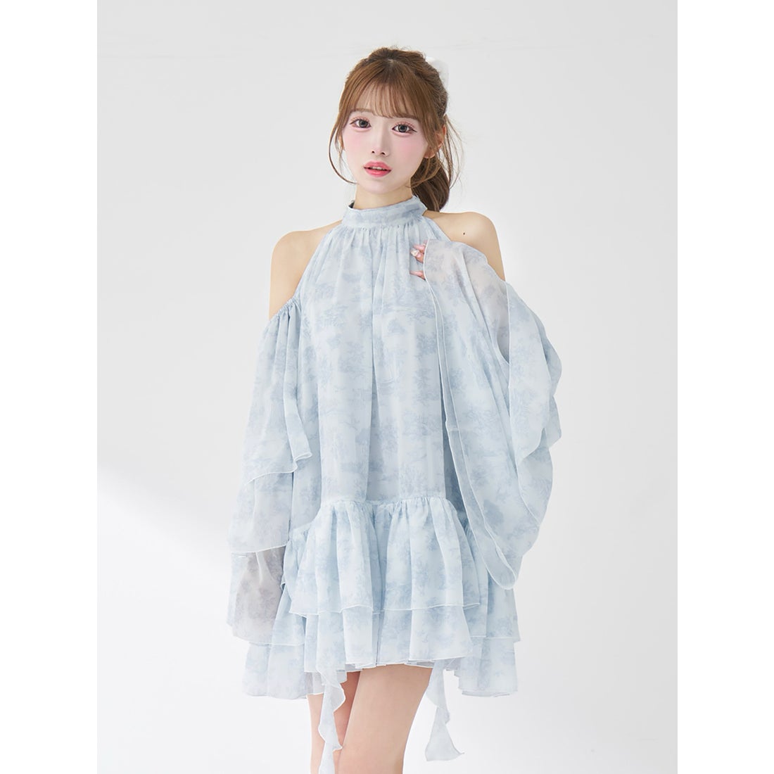 ダーリッチ Darich トワルドジュイシフォンフリルミニワンピース