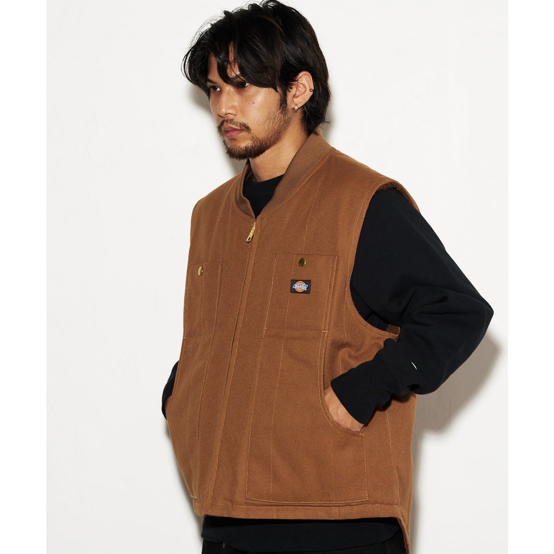 ディッキーズ Dickies Dickies INSULATED DUCK VEST （ブラウン