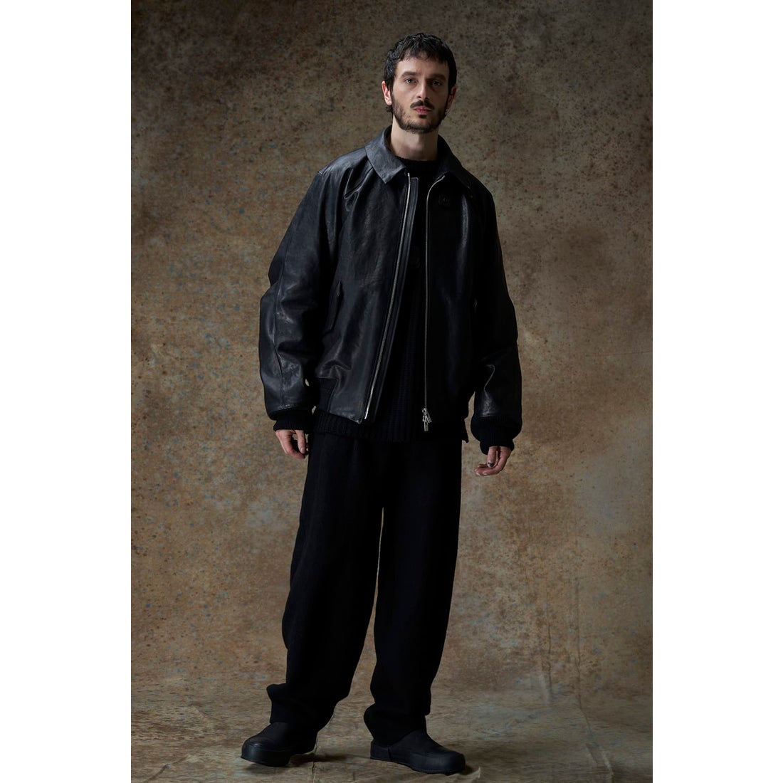 デヴォア DEVOA Leather Jacket Loose Fit （BLACK） -FASCINATE