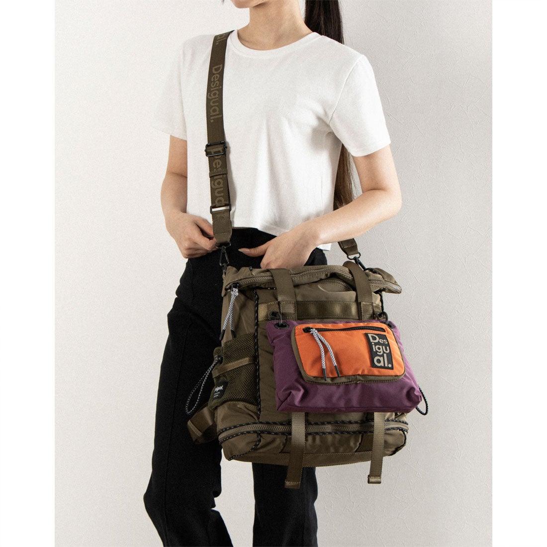 デシグアル Desigual Voyager マルチポジション マキシバックパック