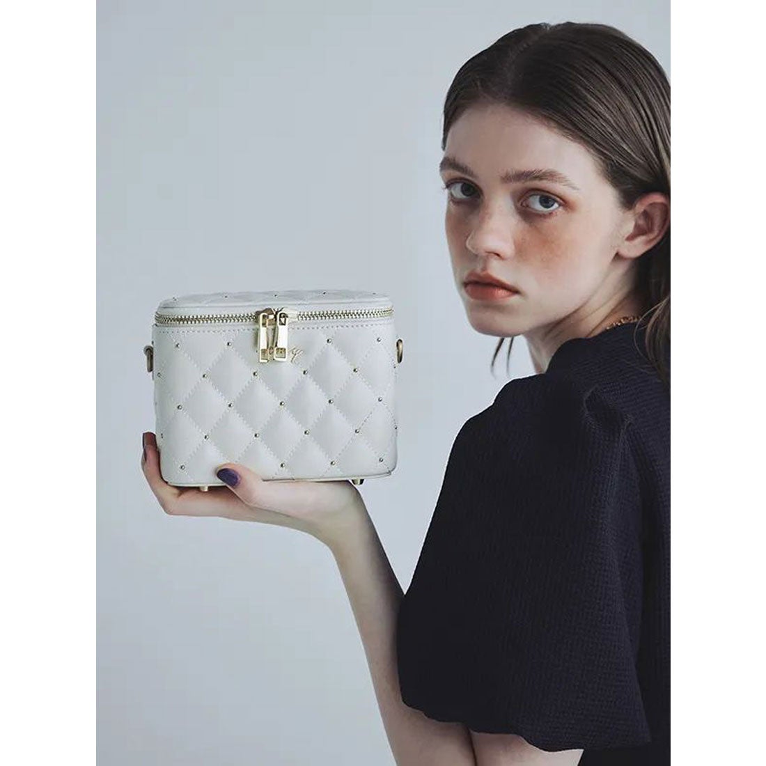 エイミーイストワール EIMY ISTOIRE キルティングスタッズミニ