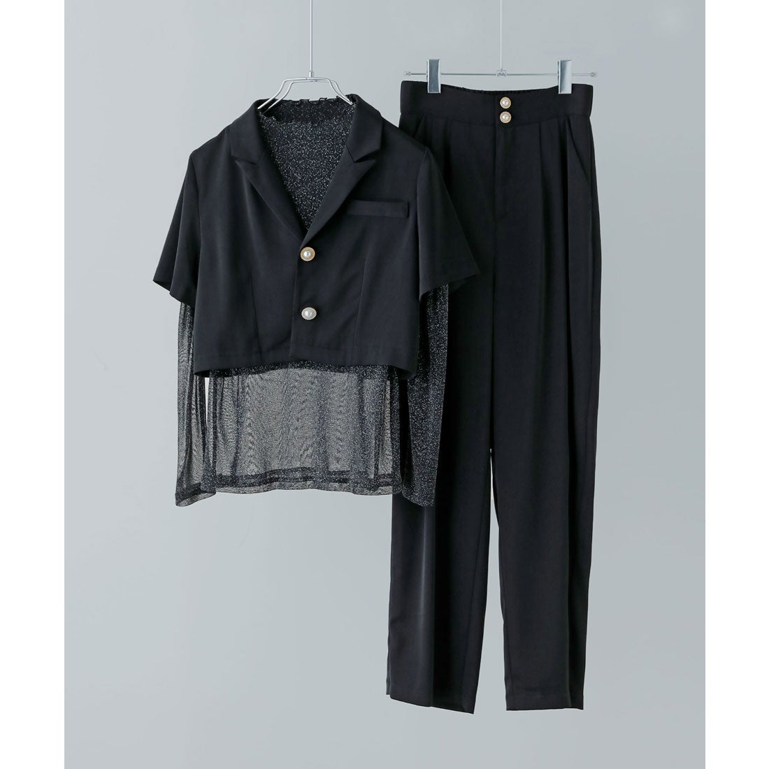 エトル etoll. 3 pieces ジャケット＆パンツ セットアップドレス