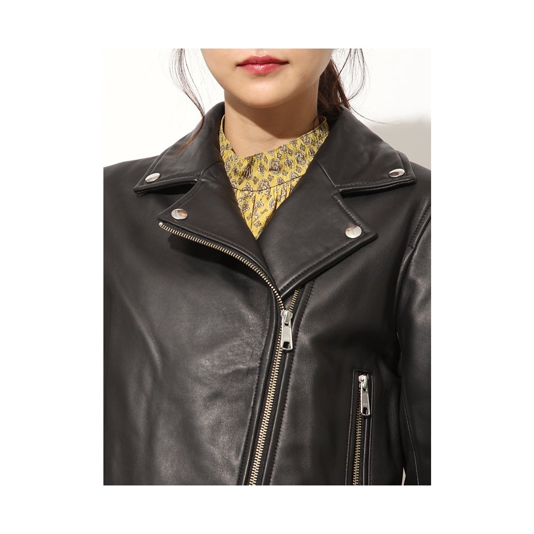 FRAY I.D ライダースジャケット ブラック -アウトレット通販