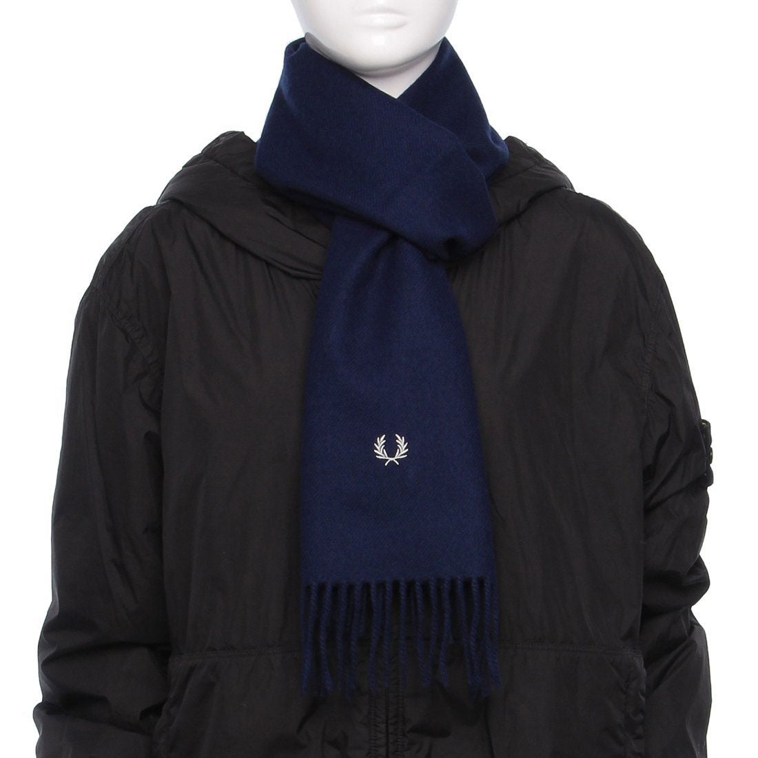 フレッドペリー FRED PERRY マフラー ネイビー メンズ レディース ユニ