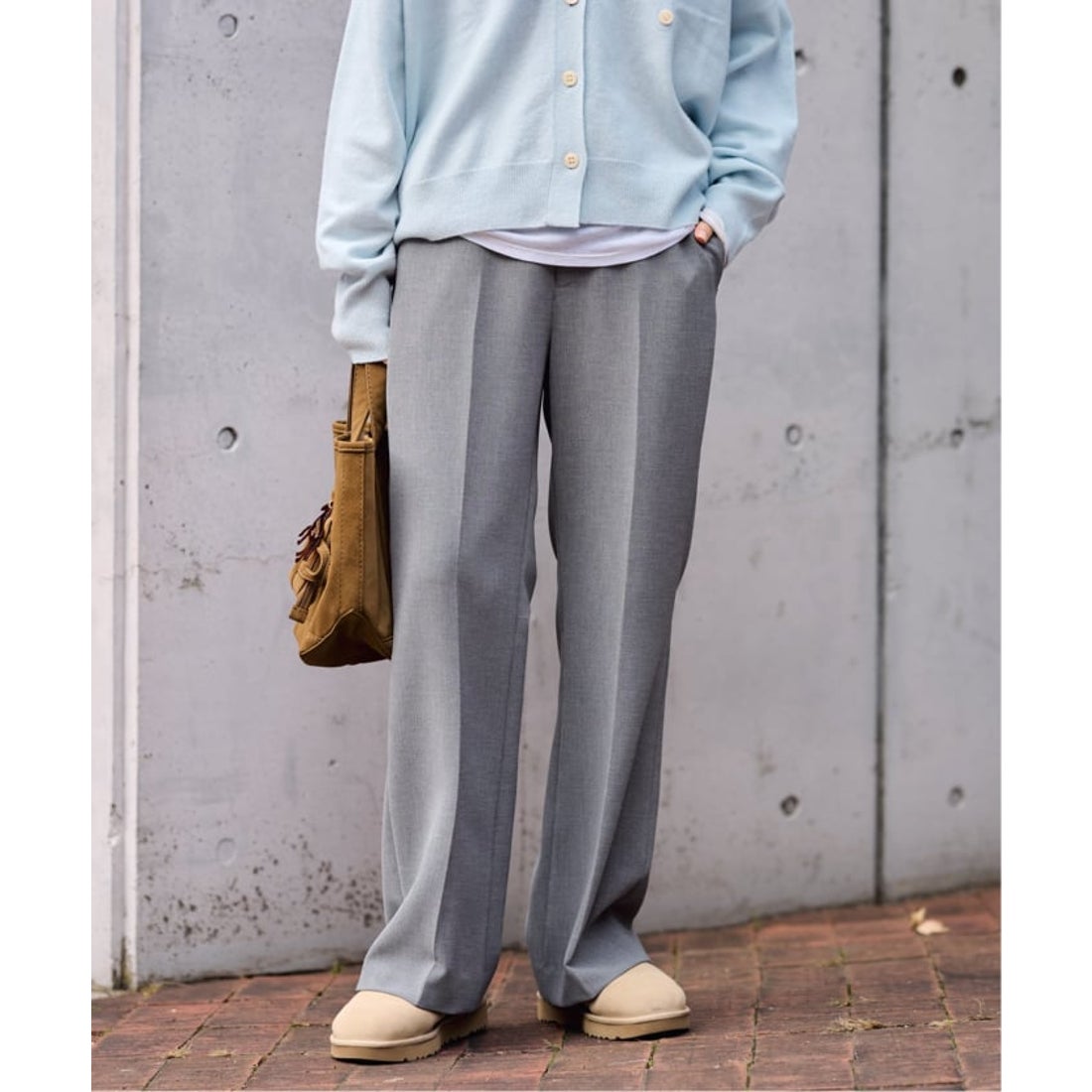 フレームワーク FRAMeWORK ≪追加≫セミフレアパンツ2 （グレー