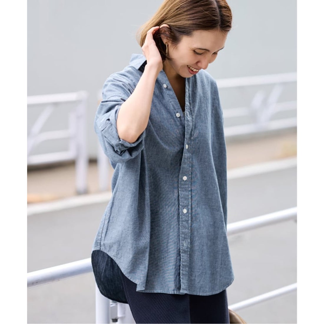 フレームワーク FRAMeWORK ≪追加予約≫ダンガリーシャツ （ブルー C