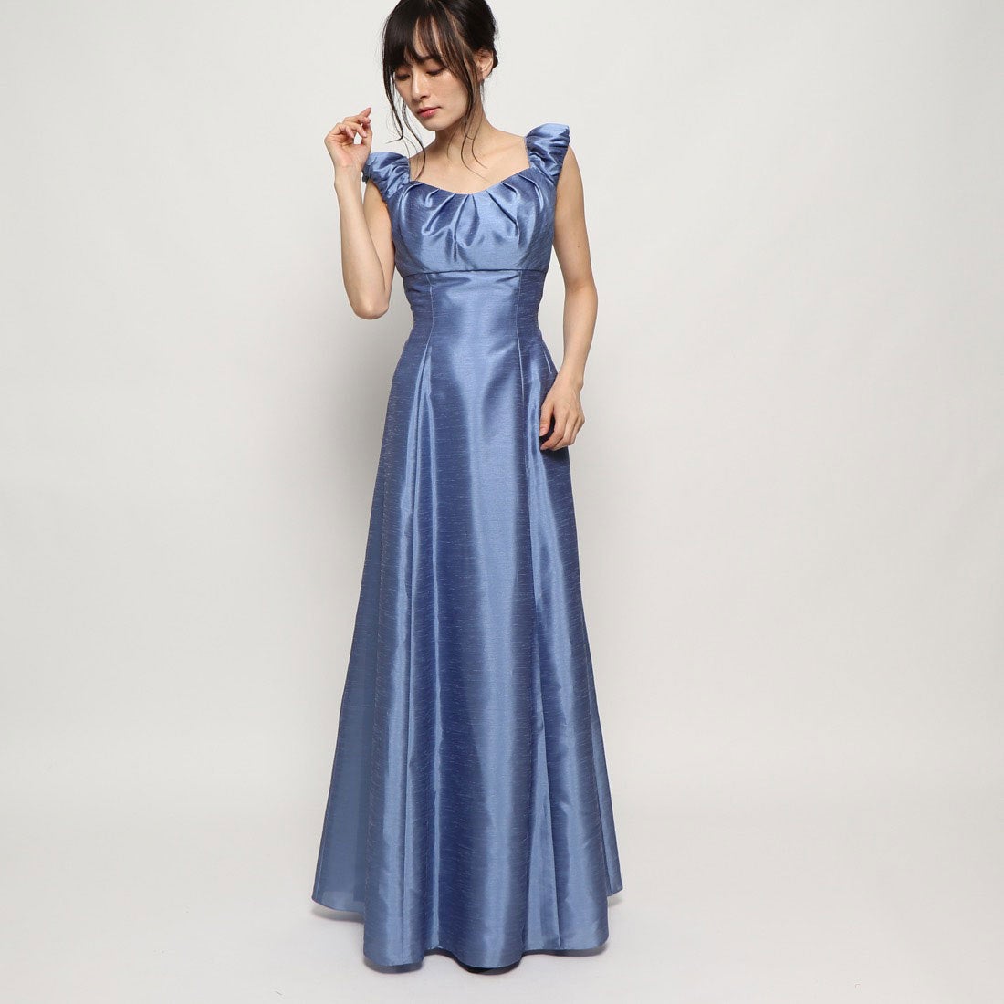 ジュネビビアン Genet Vivien ロングドレス （ブルー） -アウトレット