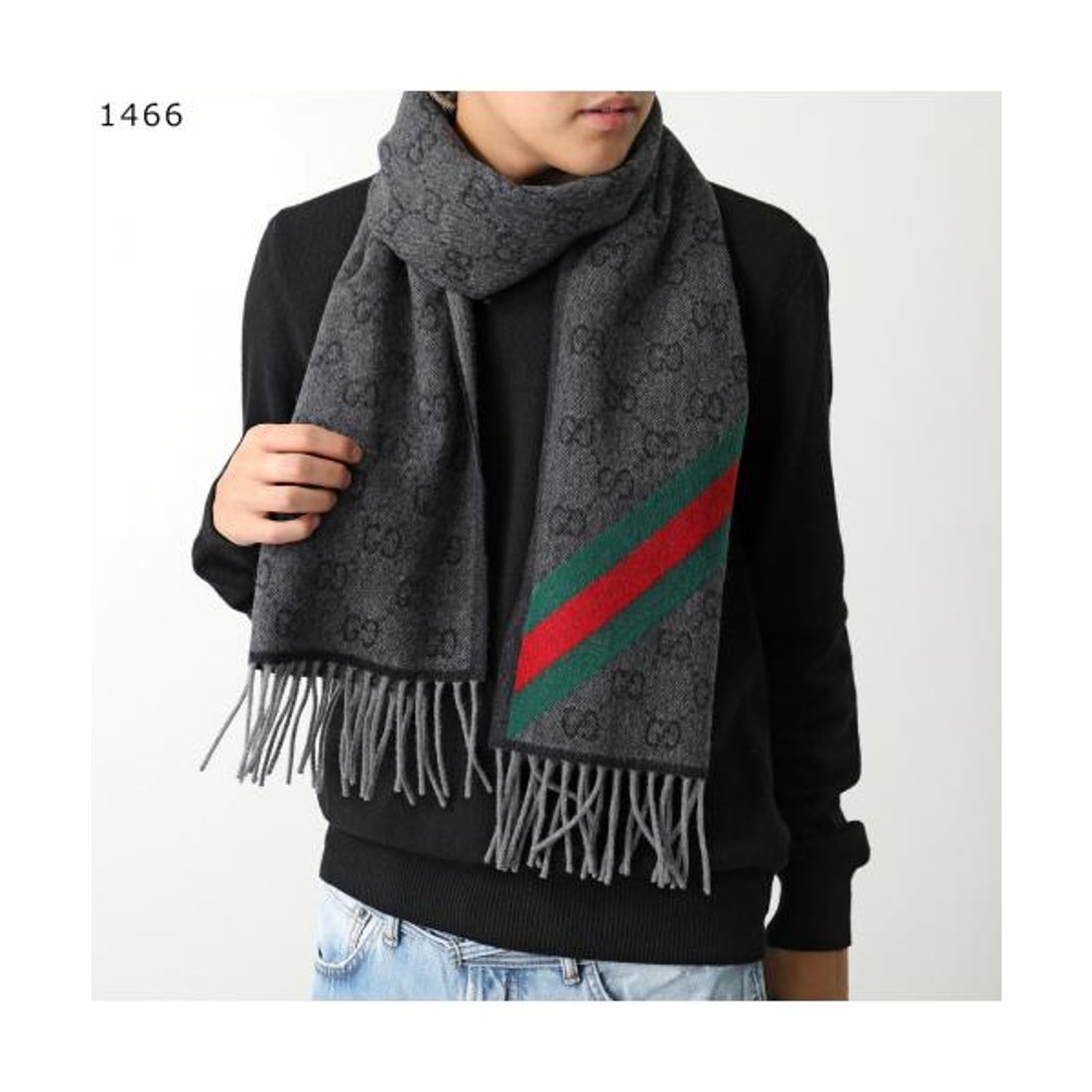 グッチ GUCCI GUCCI マフラー 570603 3G200 GGロゴ ウール （1768