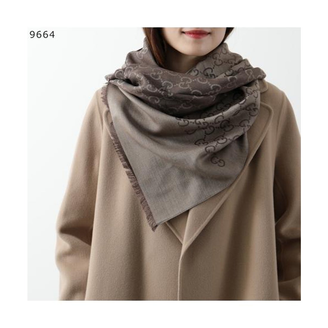 グッチ GUCCI GUCCI ストール 165904 3G646 GGロゴ ジャガード （1000