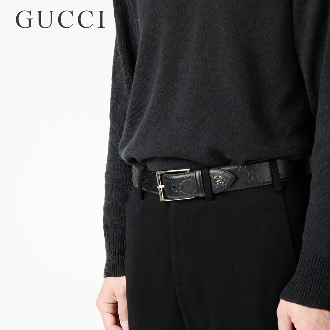 グッチ GUCCI 474311 CWC1N ベルト メンズ シグネチャー レザー