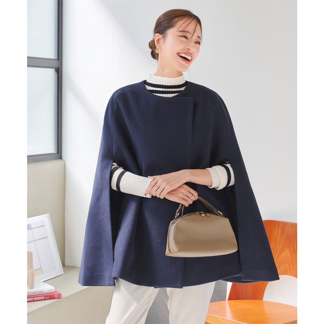 コウベレタス KOBE LETTUCE ケープコート [K1242] （ネイビー