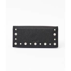 キングズ KINGZ スタッズ付かぶせ長財布 (ブラック) -Samantha Global