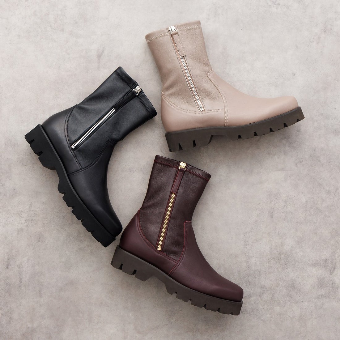 ヒミコ 卑弥呼 トラックソールサイドジップストレッチブーツ/651403